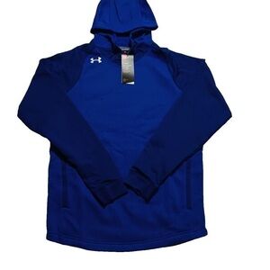 NWT Under Armour ColdGear Blue Fleece Hoodie
